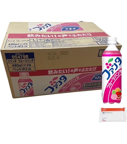 Amazon.co.jp: ファンタ フルーツパンチ（復刻版デザイン） 490ml PET